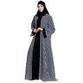 Shrug combo abaya-Printed shrug with black inner Shrug combo abaya-Printed shrug with black inner